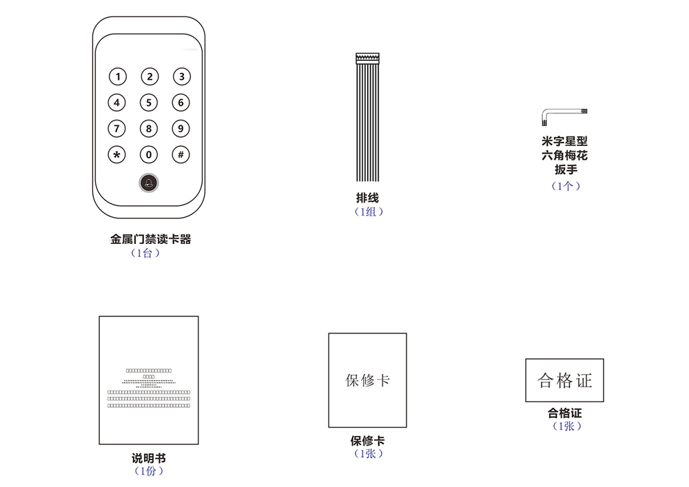 門禁讀卡器的配件 門禁讀卡器的配件