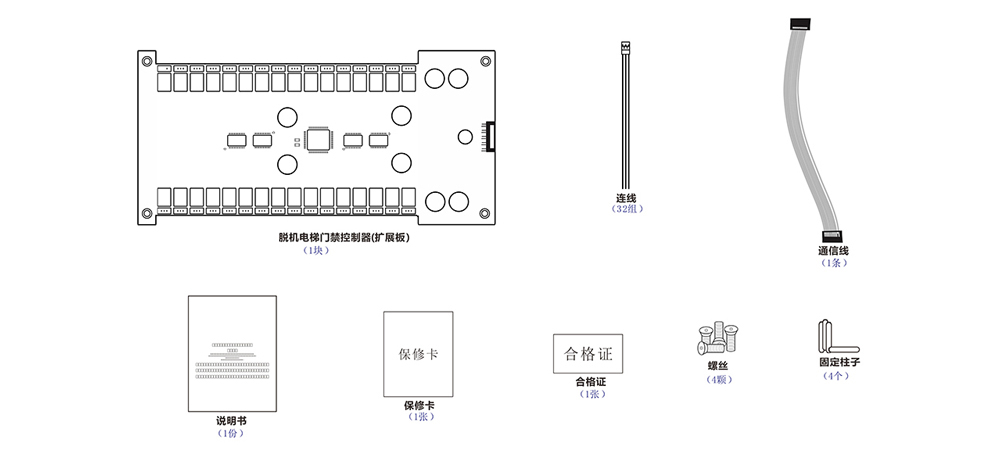 電梯門禁控制板的配件 電梯門禁控制板的配件