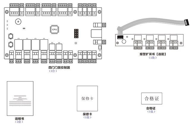 四門門禁控制器配件 四門門禁控制器配件
