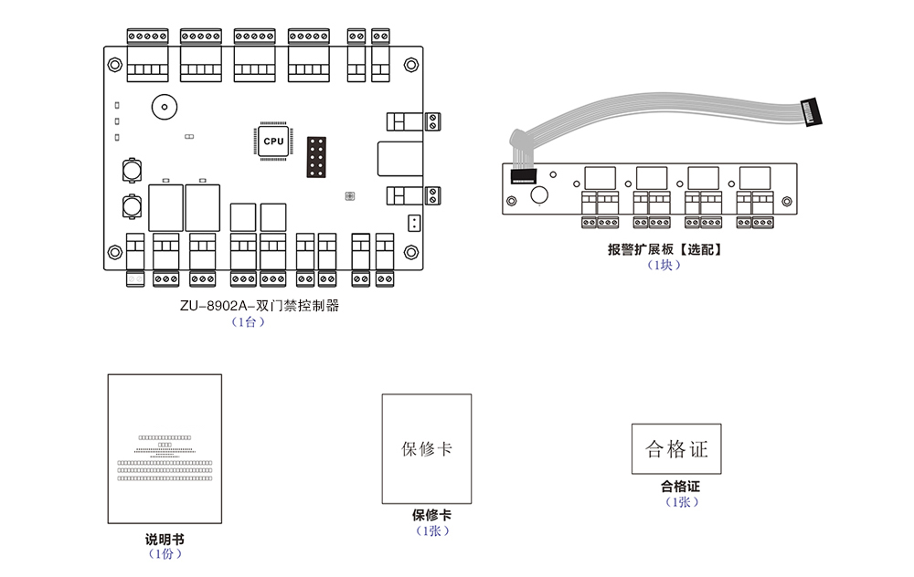 門(mén)禁控制器配件清單 門(mén)禁控制器配件清單